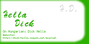 hella dick business card